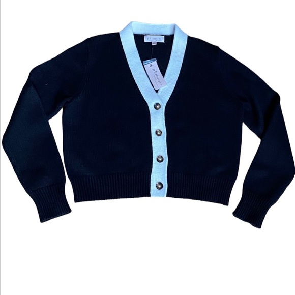 Philosophy Sweaters - Philosophy black and white sweater cardigan size L